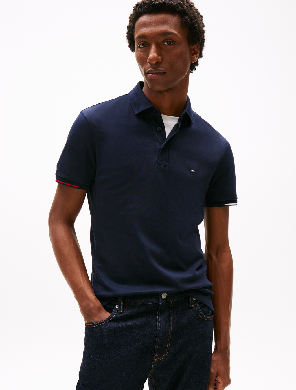 Slim Fit Signature Polo Shirt, Desert Sky, hi-res