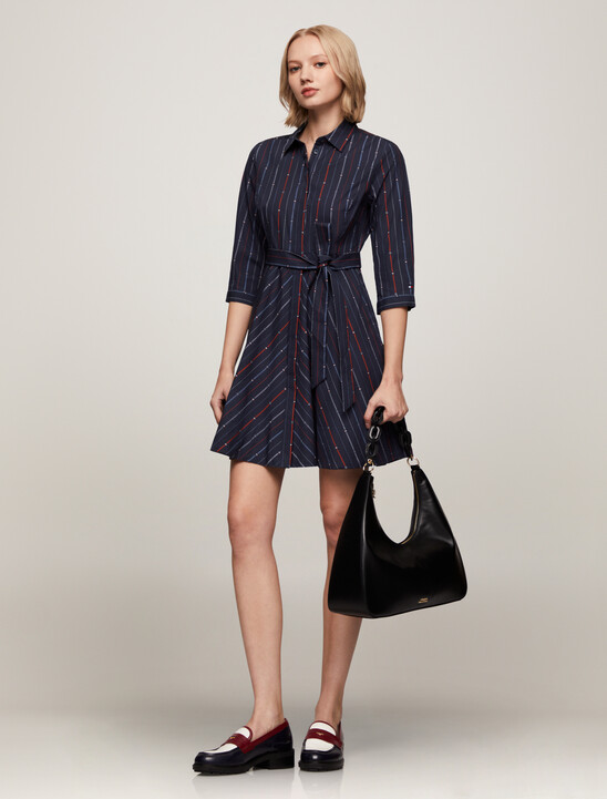 Cotton Half Sleeve Shirt Dress