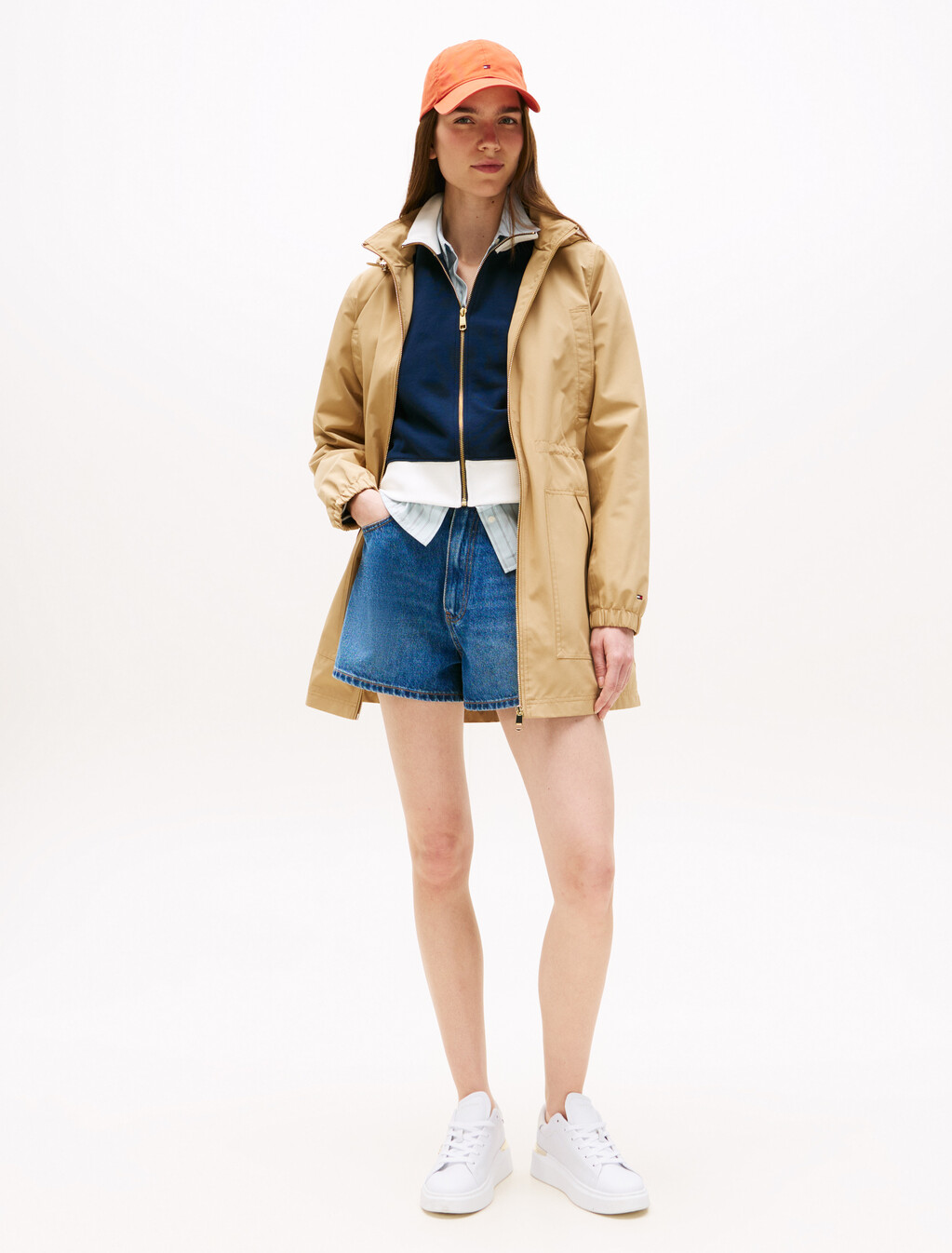 Platform Court Sneaker, White, hi-res