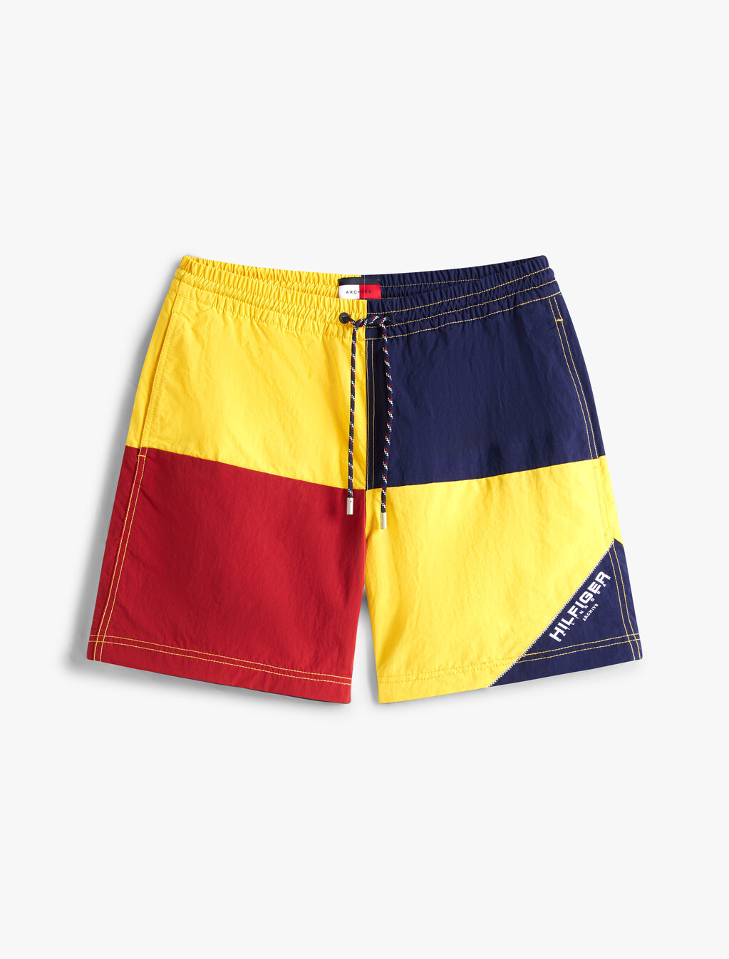 Hilfiger Sailing Colour-Blocked Shorts, Soft Sunflower / Multi, hi-res