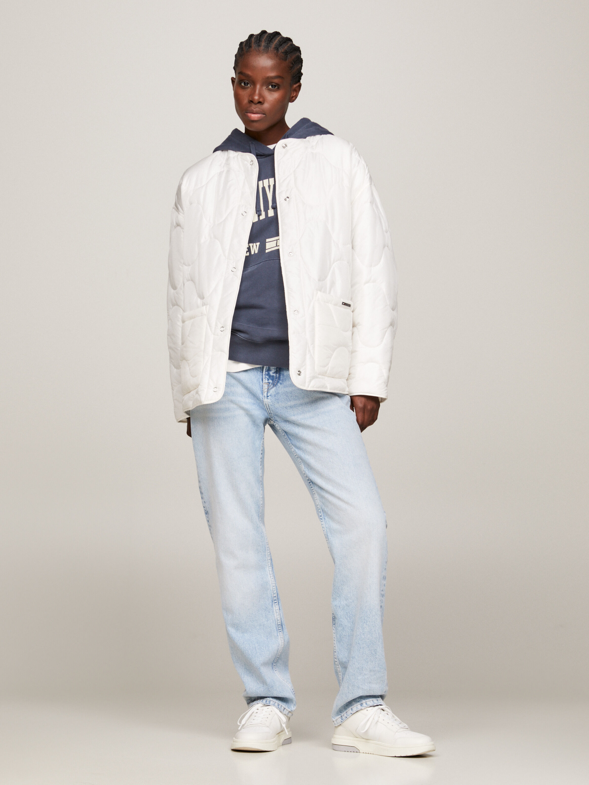 White tommy on sale hilfiger coat