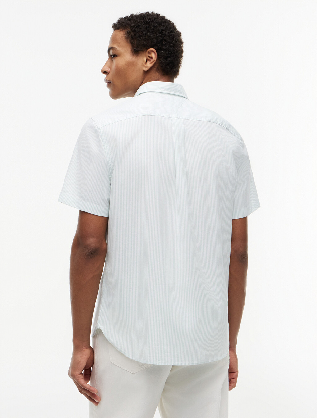 Asia Fit Lightweight Stripe Oxford Shirt, Crushed Mint / Stripe, hi-res