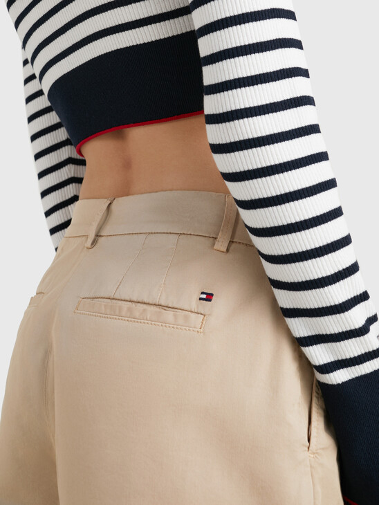 TURN-UP HEM CHINO SHORTS