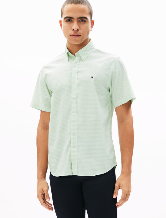 Oxford Gingham Short Sleeve Shirt