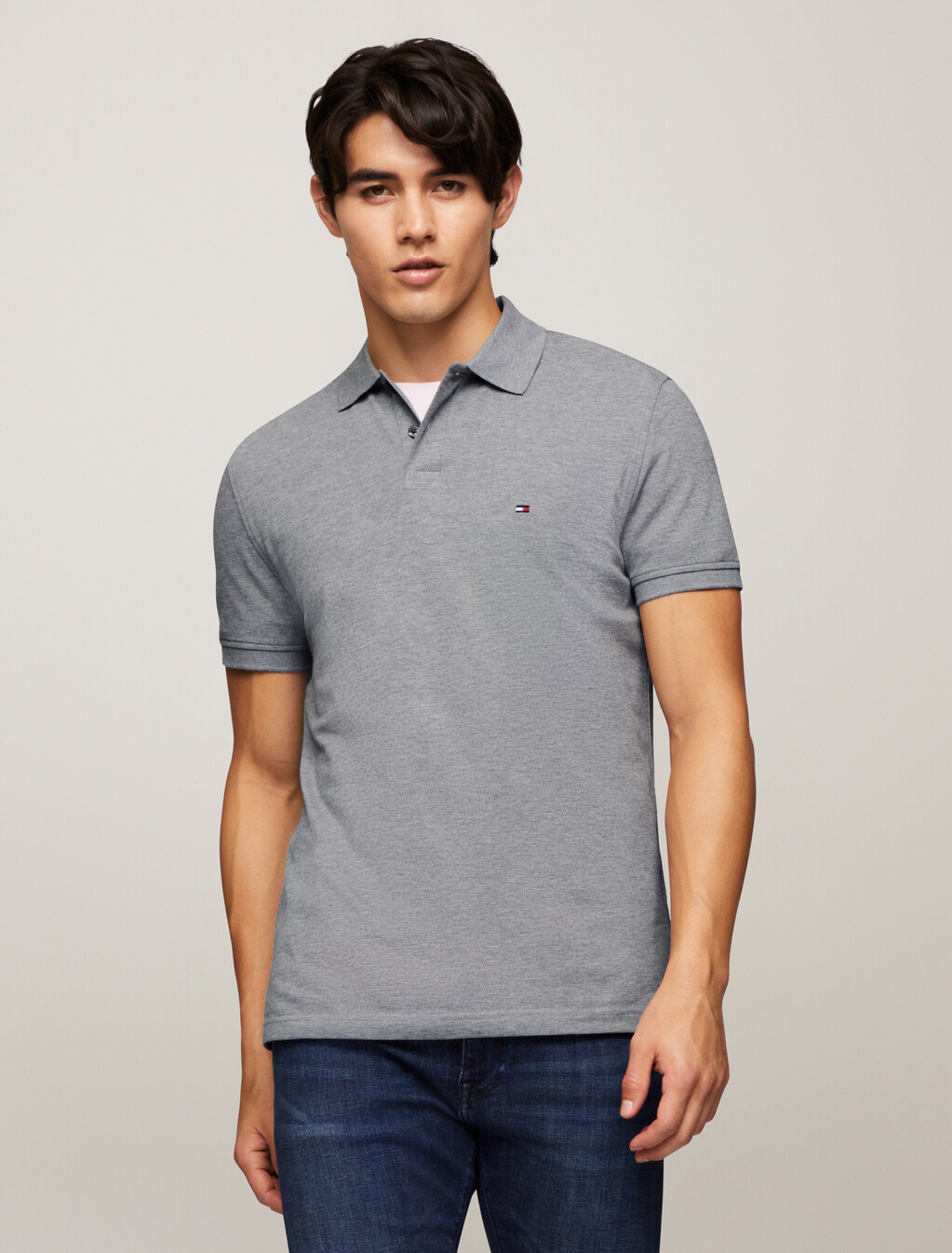 1985 Regular Polo, Medium Grey Heather, hi-res