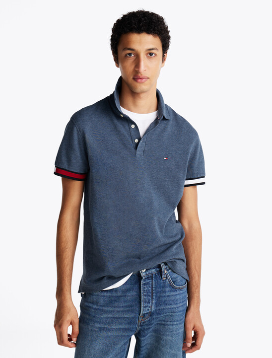 Flag Cuff Slim Polo