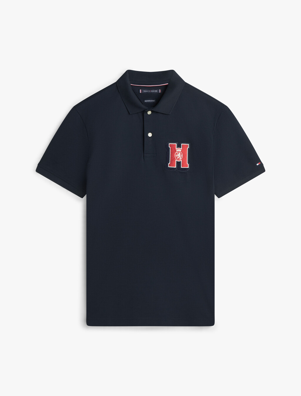 Regular Fit Appliqué Honeycomb Polo Shirt, Desert Sky, hi-res