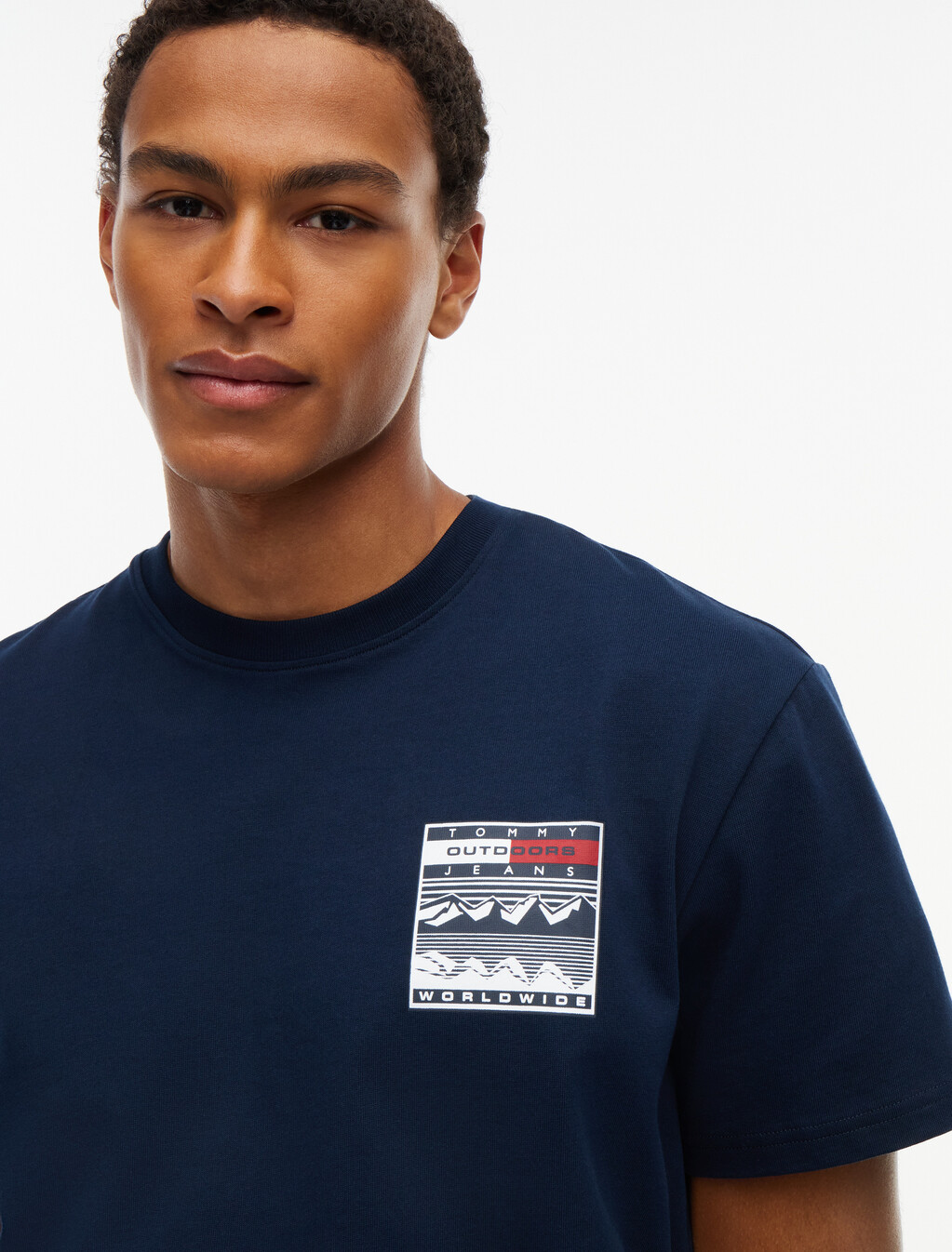 Logo Relaxed Jersey T-Shirt, Dark Blue, hi-res
