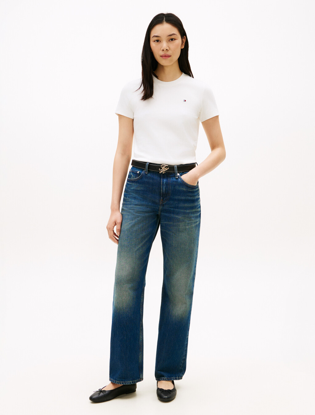 Asia Fit Double Knit Crewneck T-Shirt, Ecru, hi-res