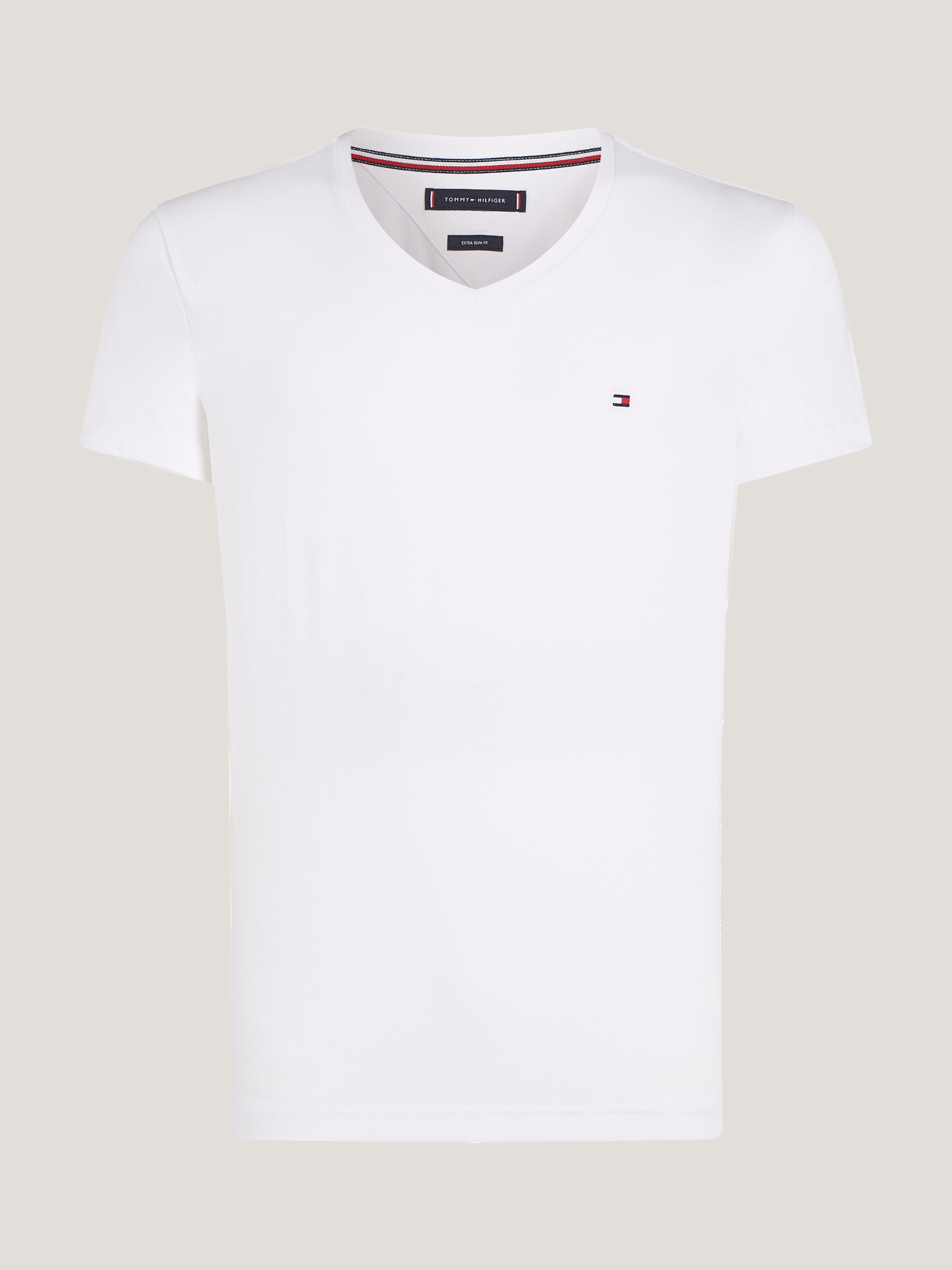 Core Stretch Slim V Neck T Shirt Tommy Hilfiger Singapore