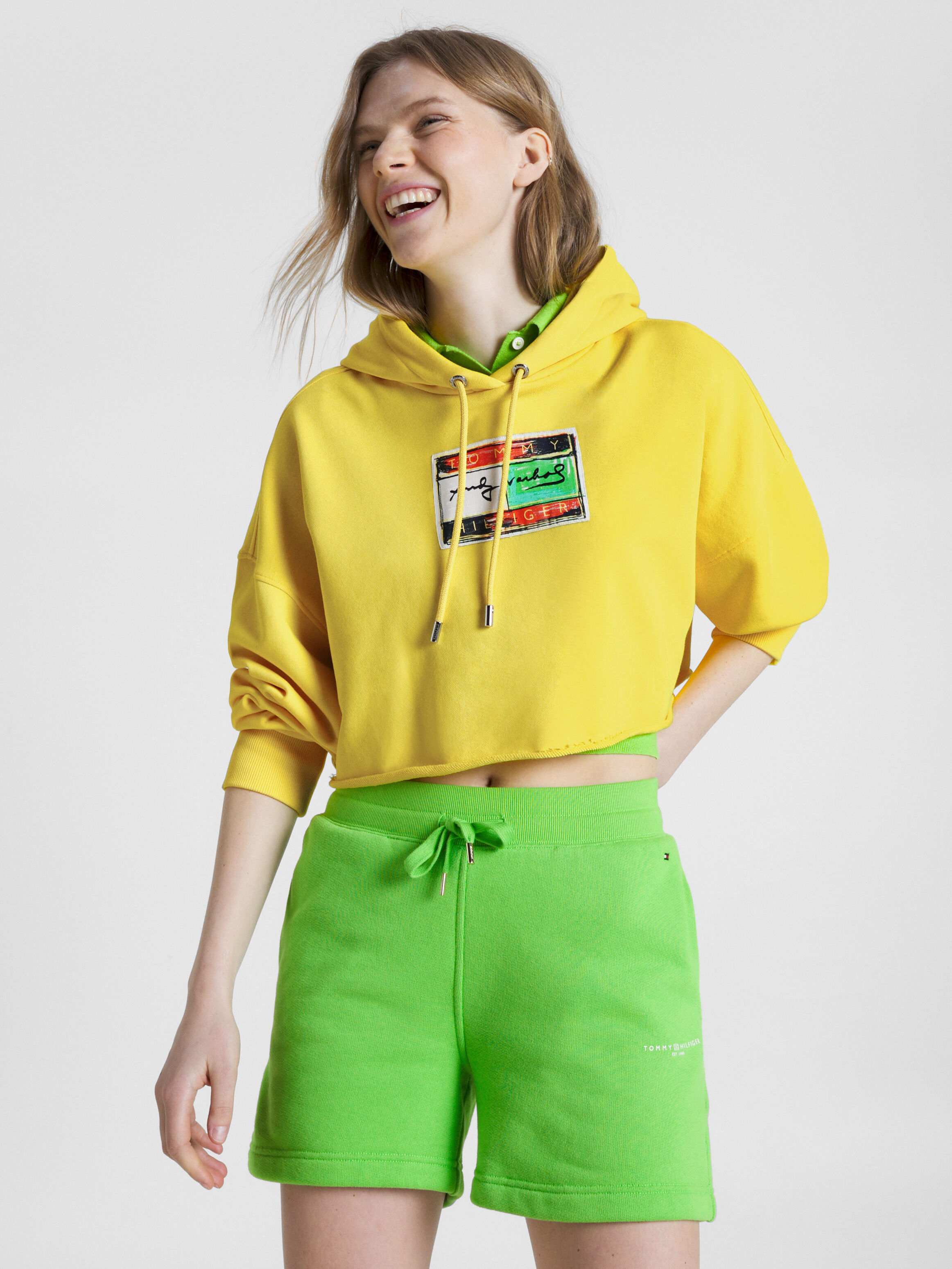 Tommy hilfiger store neon hoodie