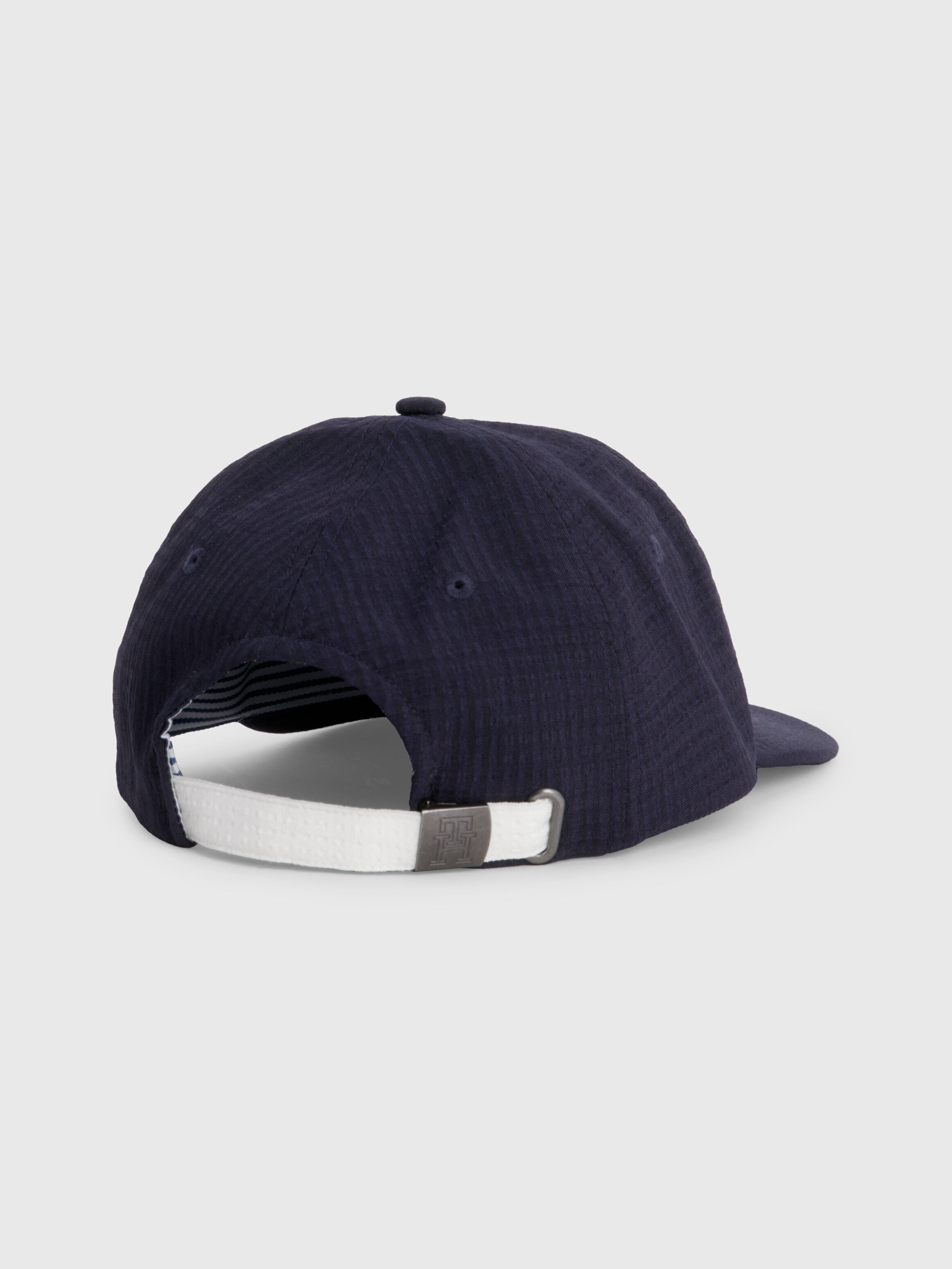 Textured Monogram Embroidery Baseball Cap blue Tommy Hilfiger