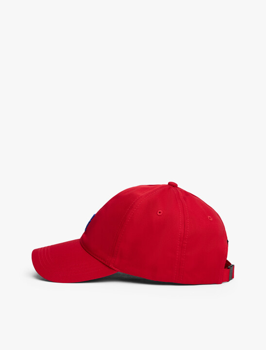 Contrast TH Monogram Baseball Cap, Medium Red Contrast TH Monogram Baseball Cap