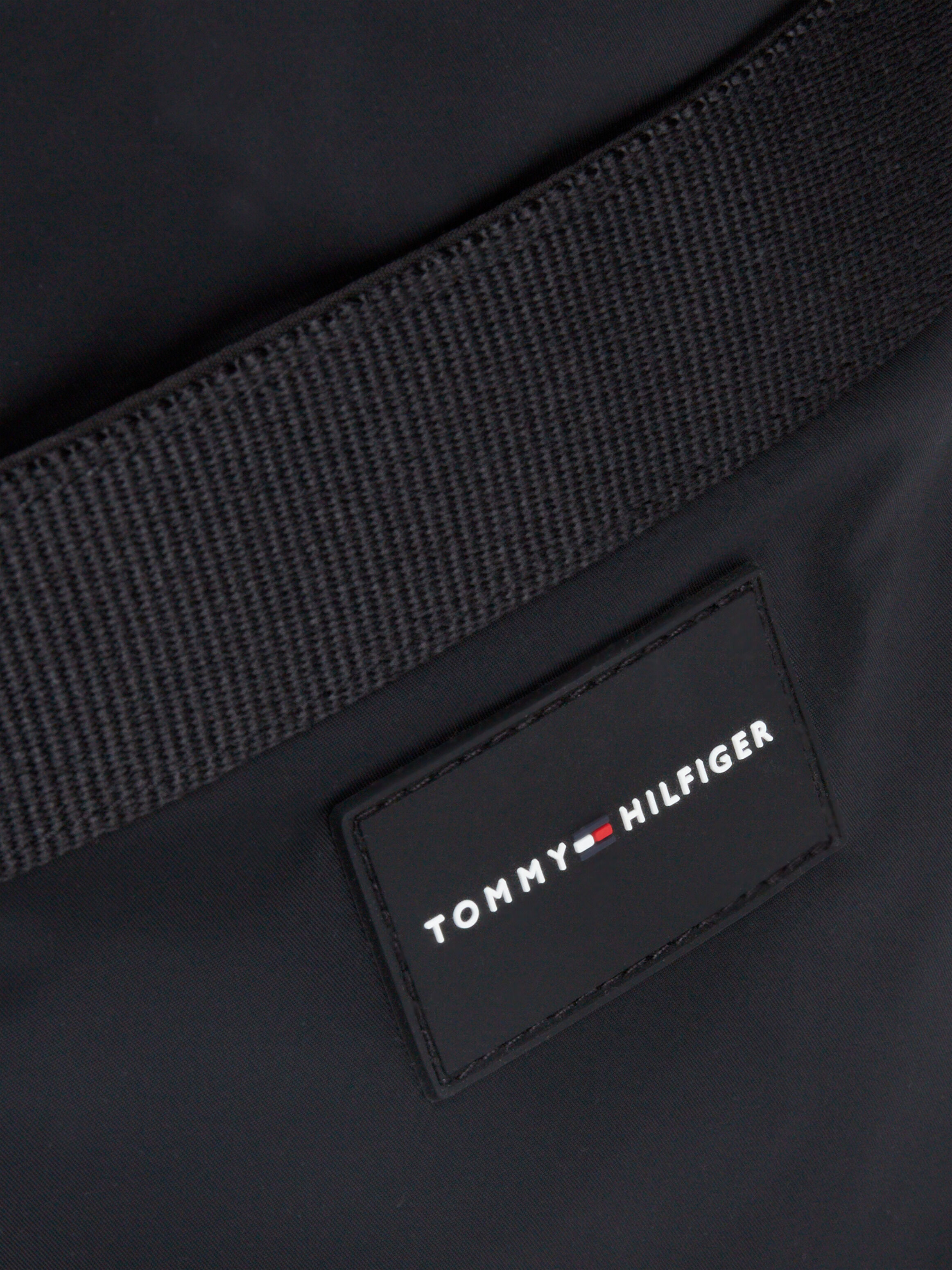 Logo Patch Small Reporter Bag black Tommy Hilfiger Singapore