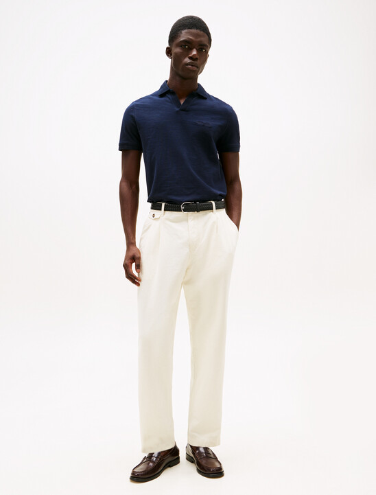 Cotton Linen Terry Polo