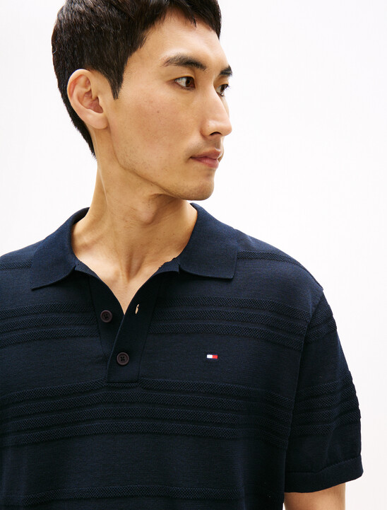 Cotton Blend Short Sleeve Polo