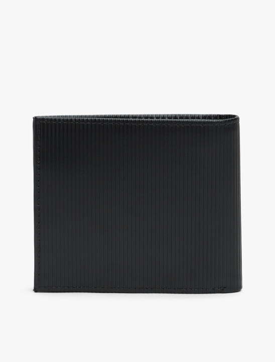 Hilfiger Flag Ribbed Leather Bifold Wallet