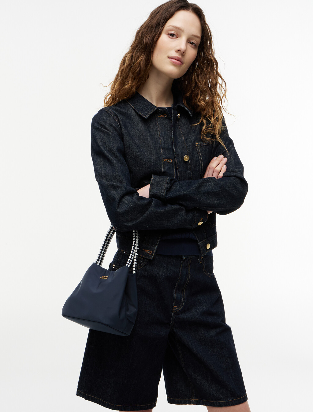 Logo Bucket Bag, Space Blue, hi-res