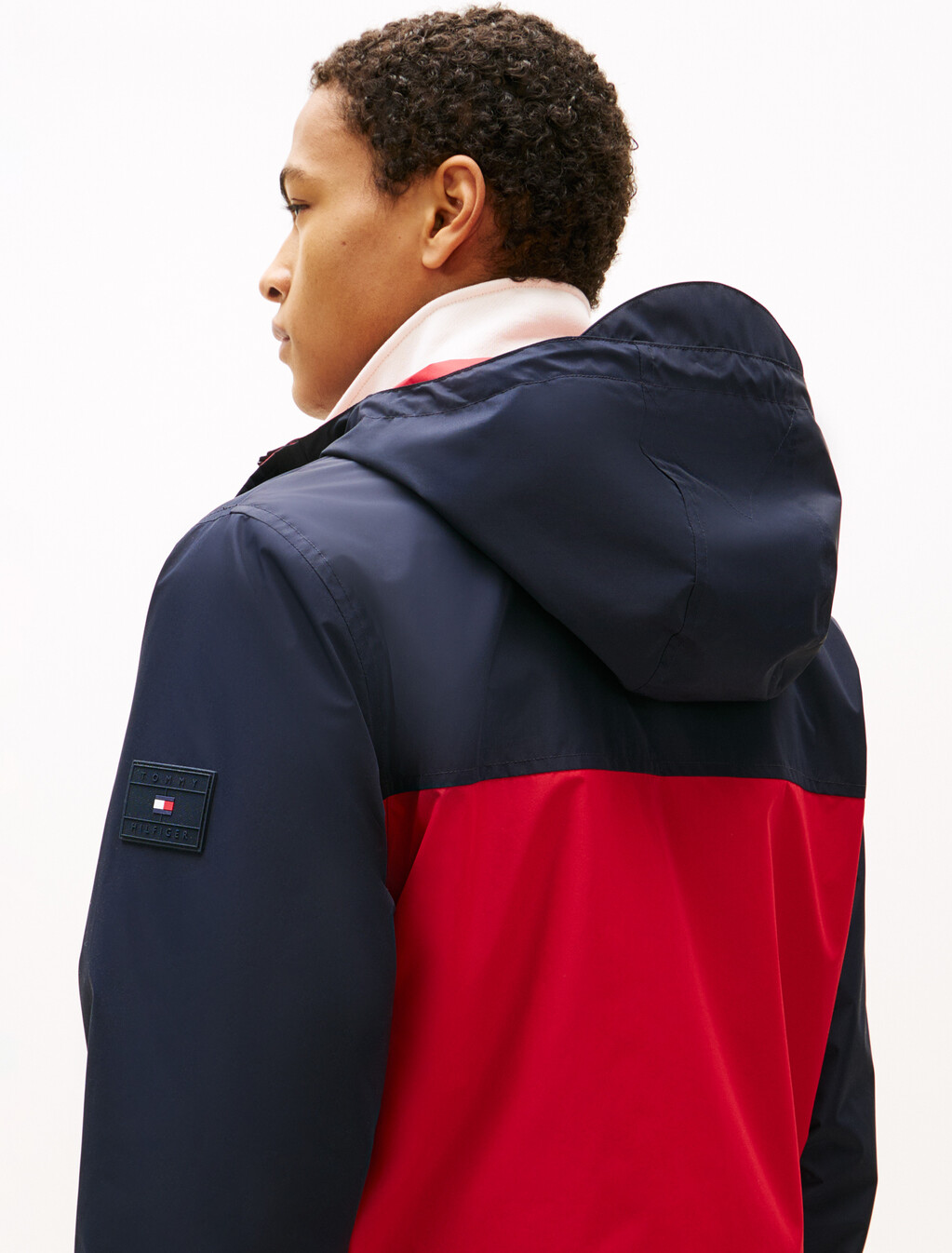 Reversible Color Block Jacket, Desert Sky, hi-res