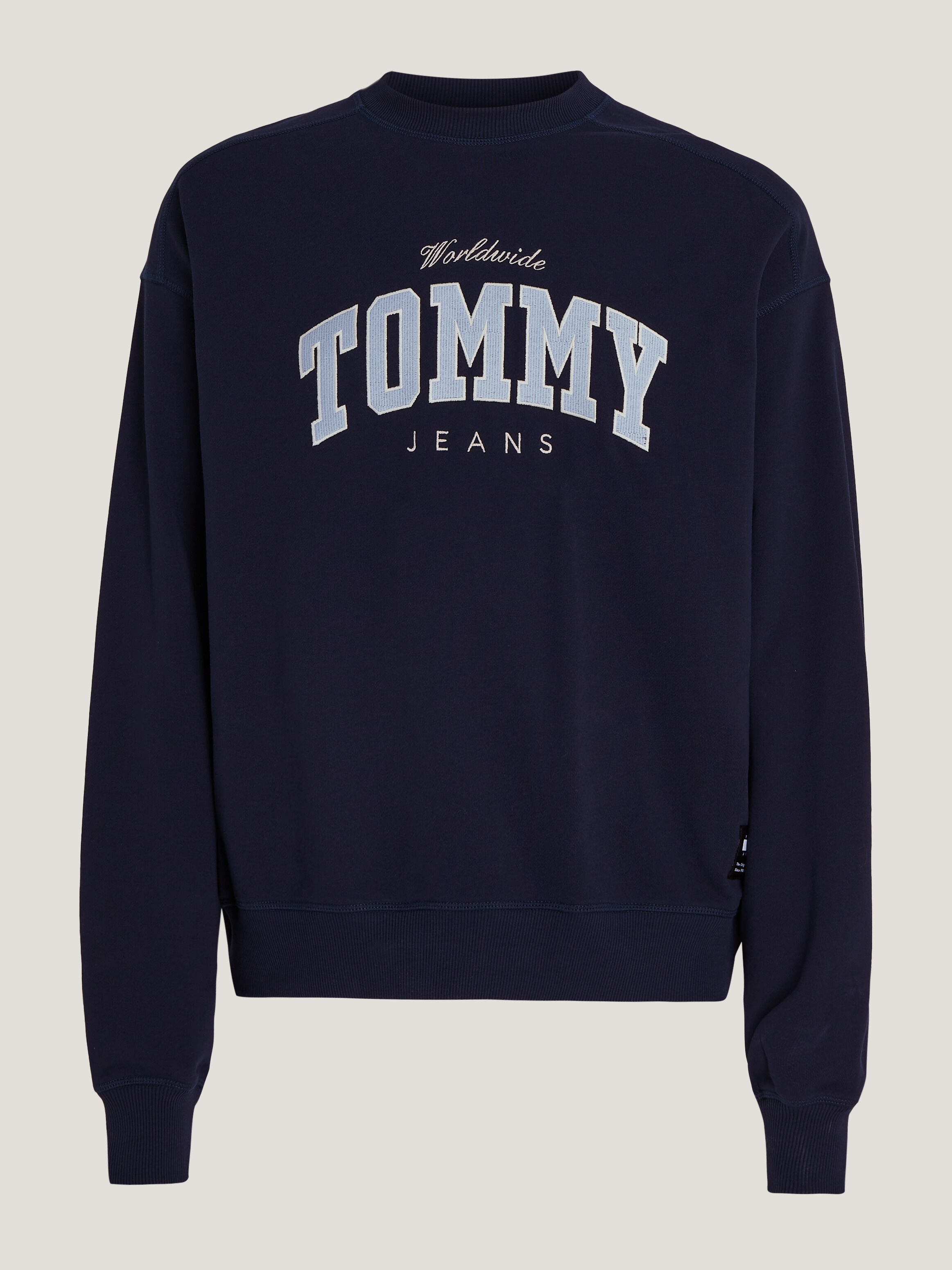 White tommy jeans sweatshirt on sale