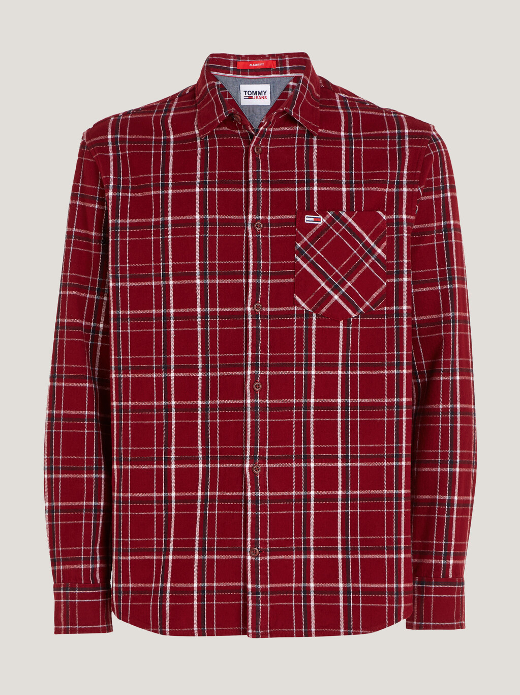 tommy hilfiger blue plaid shirt