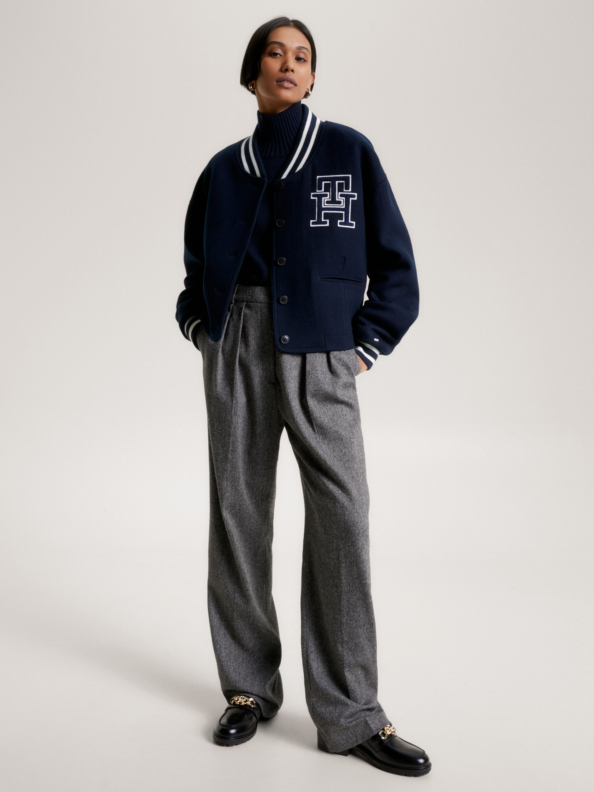 Wool Blend Varsity Jacket Tommy Hilfiger Singapore