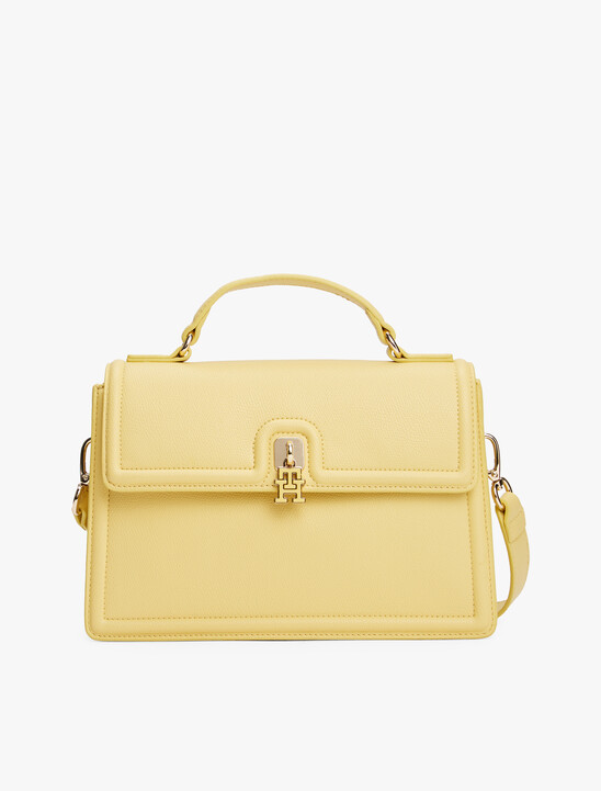 Turn Lock Crossbody Satchel