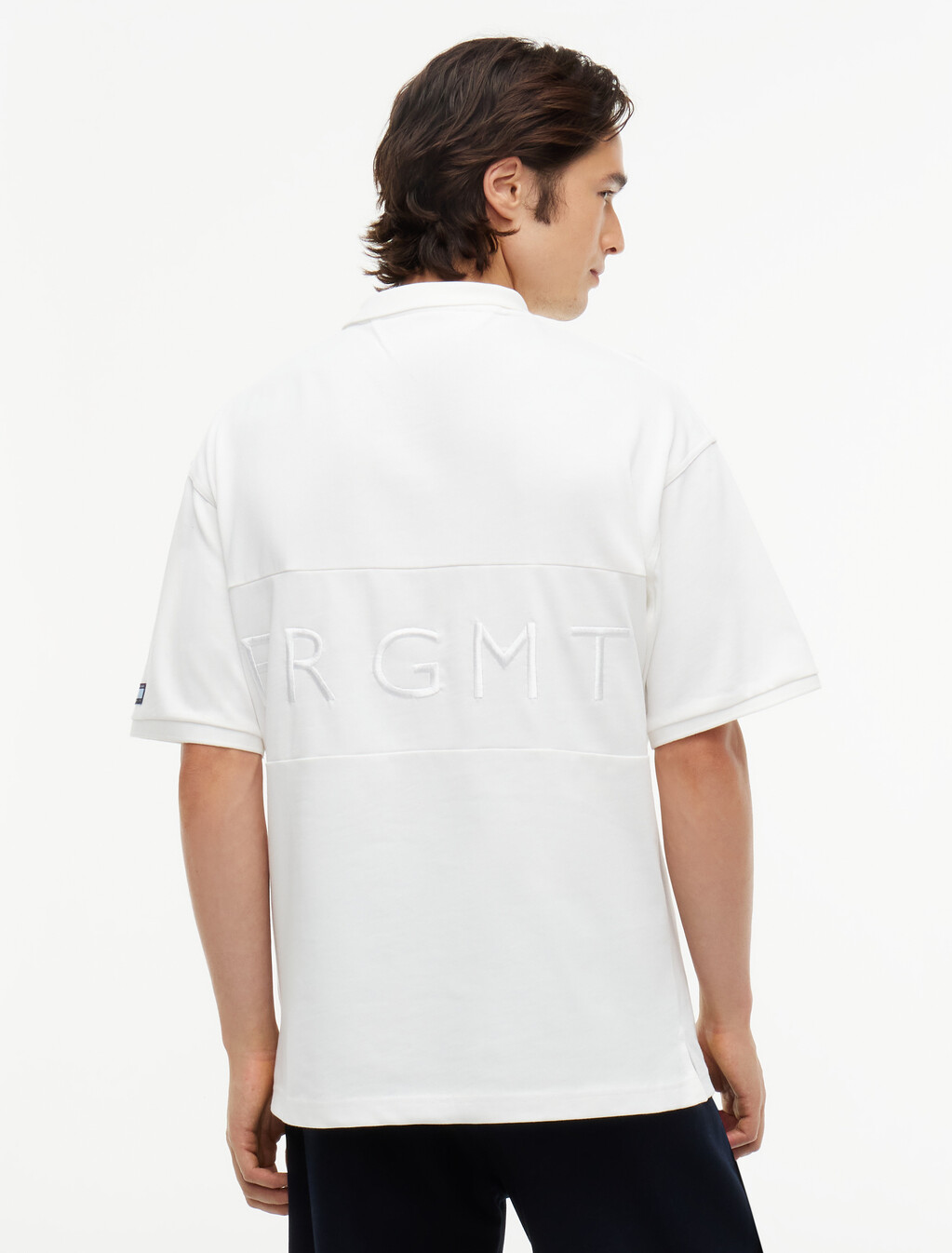 Relaxed Fit Jersey Rugby Shirt, Ecru, hi-res