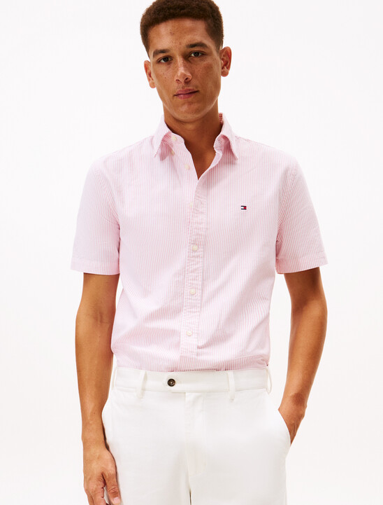 Heritage Stripe Short Sleeve Oxford Shirt