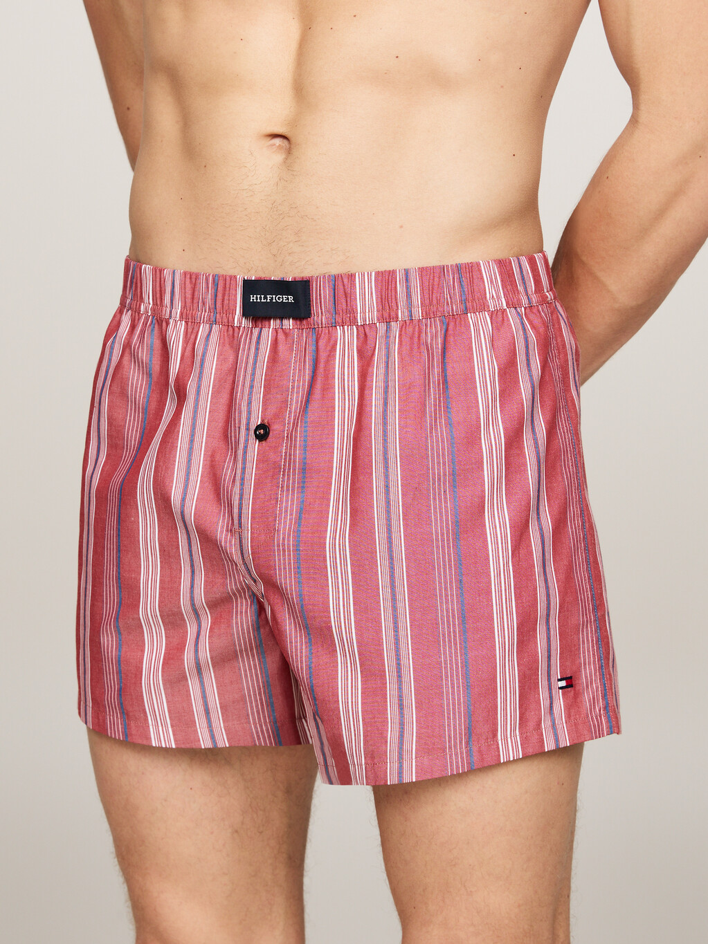 2-Pack Hilfiger Monotype Print Boxer Shorts, Mono Stripe/Deep Indigo, hi-res