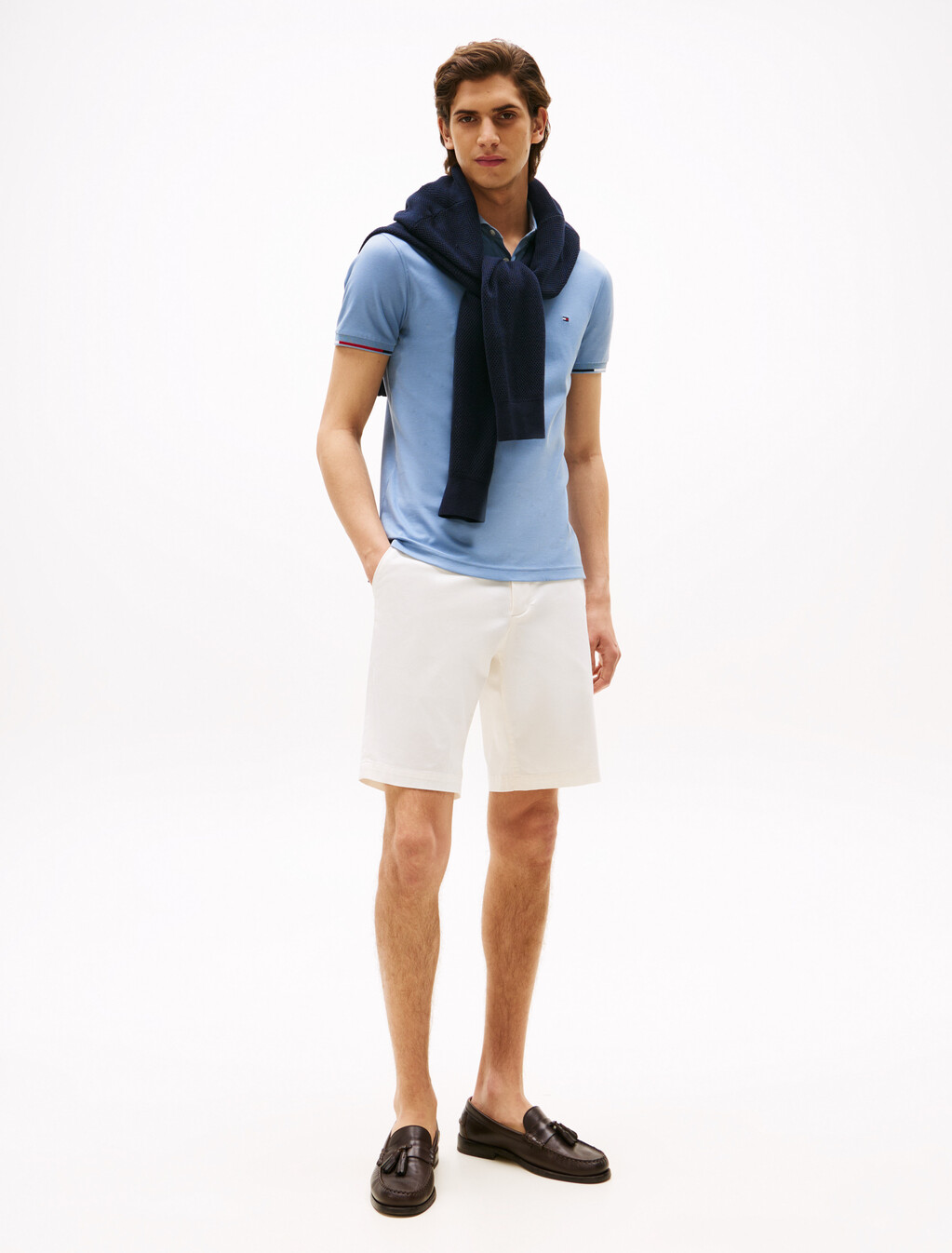 Slim Fit Signature Polo Shirt, Brisk Blue, hi-res