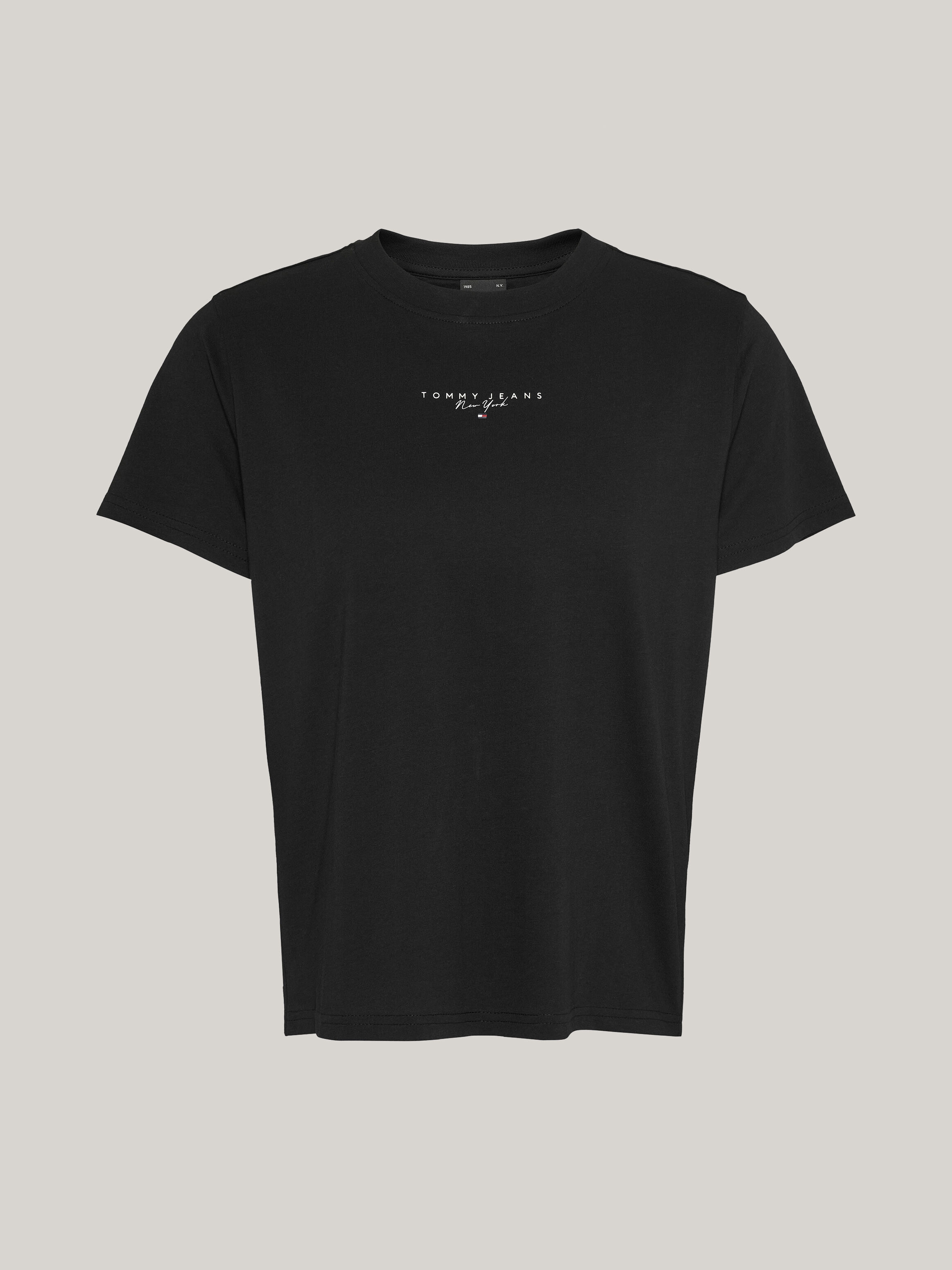 Essential Logo T Shirt black Tommy Hilfiger Singapore