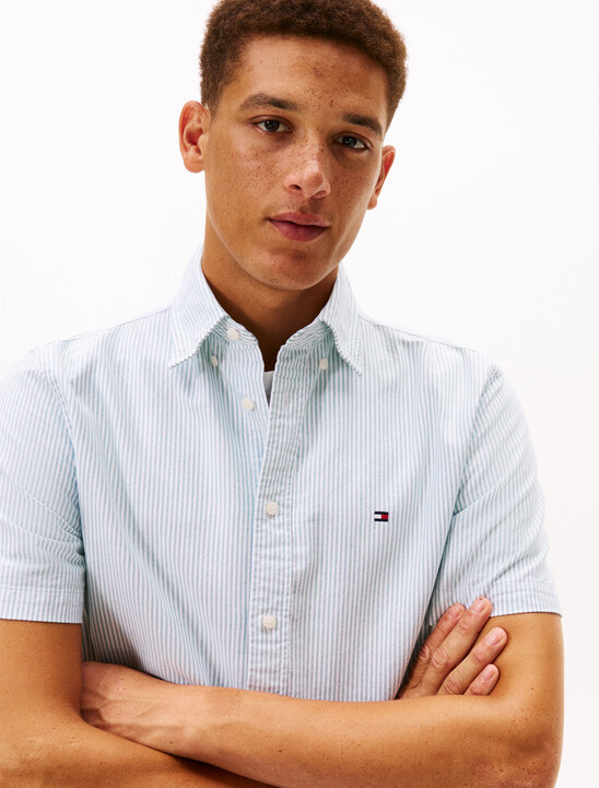 Heritage Stripe Short Sleeve Oxford Shirt