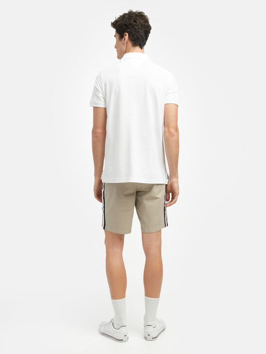 STRIPE LOGO PRINT REGULAR FIT POLO