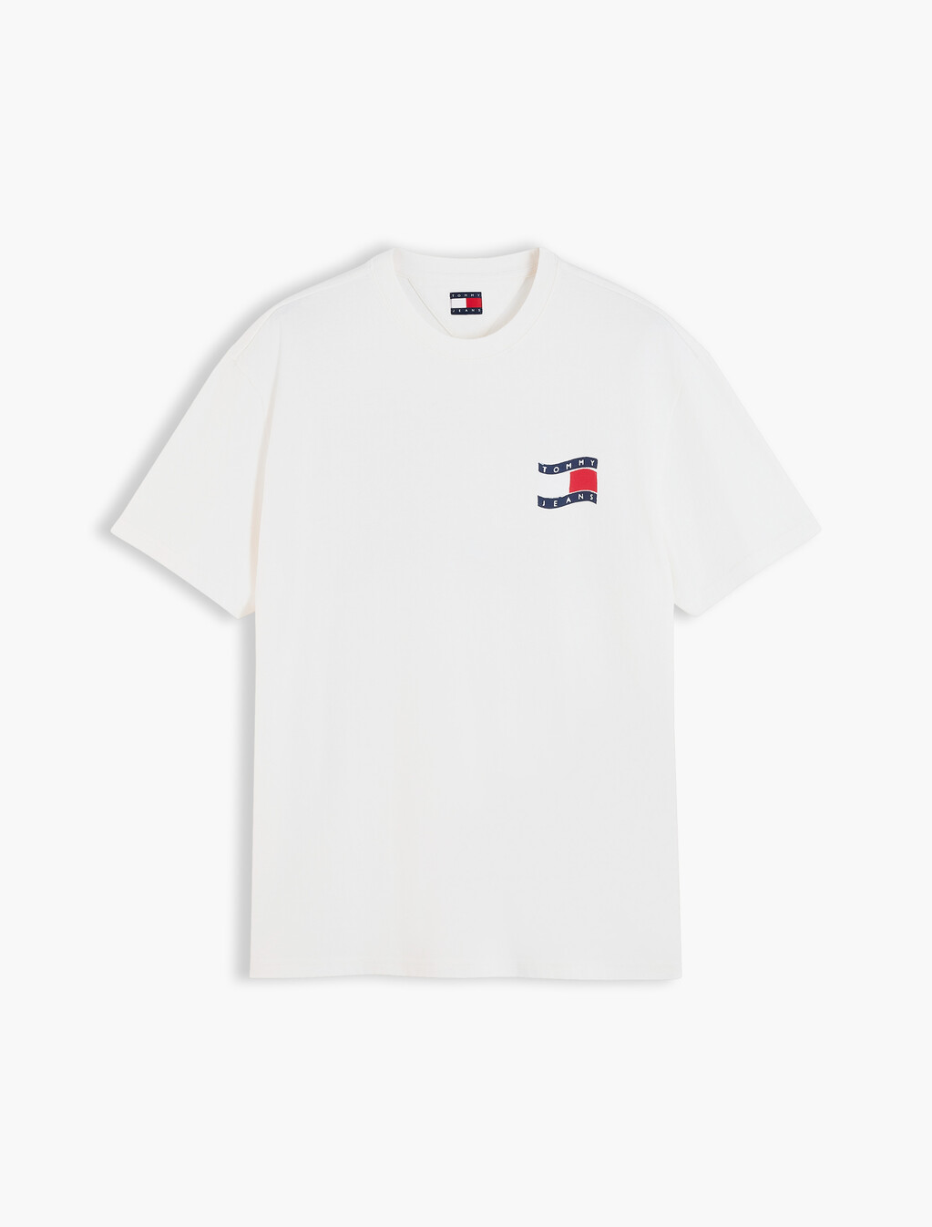 Wavy Flag Back Logo Relaxed T-Shirt, Off White, hi-res
