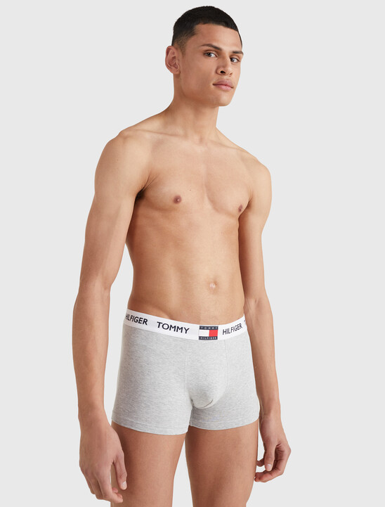 Logo Waistband Cotton Blend Trunks