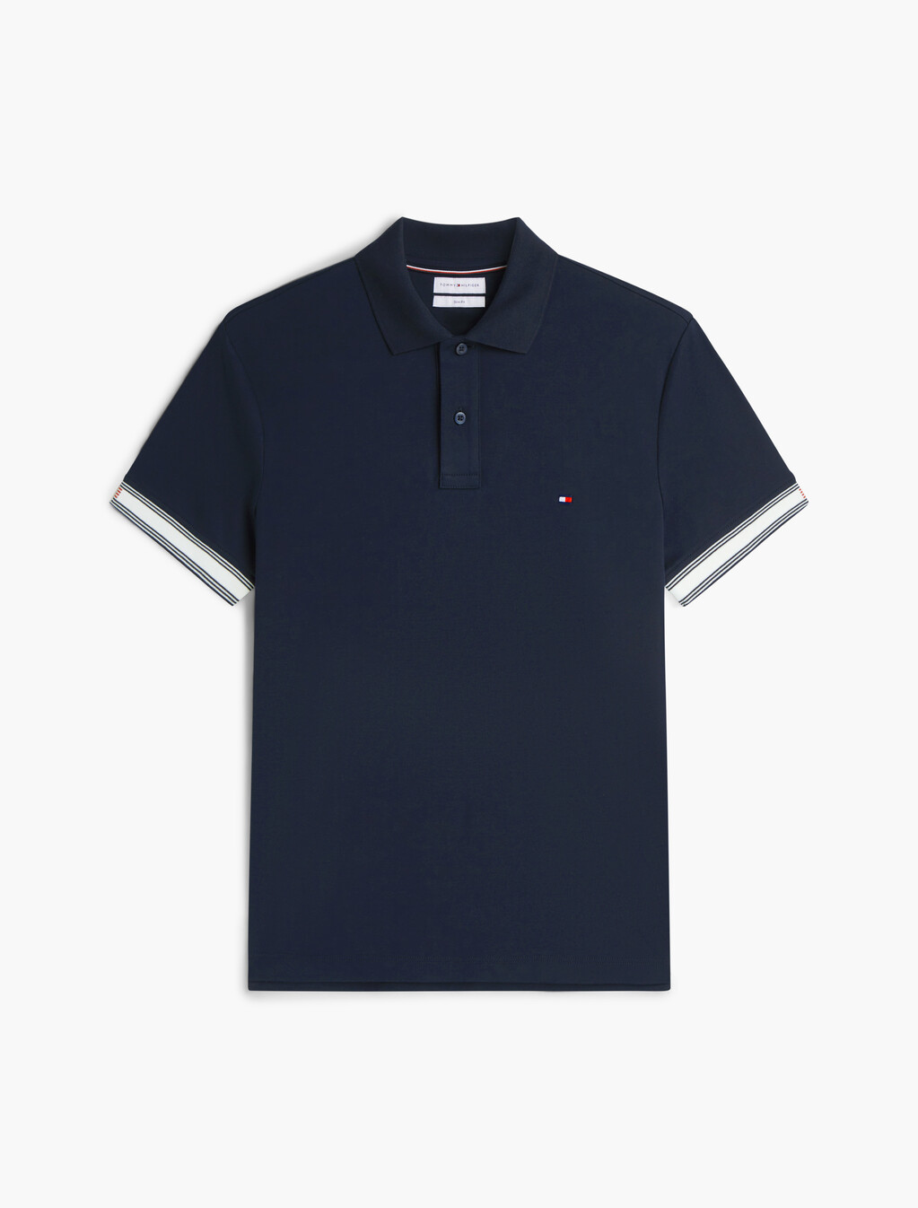 Slim Fit Fluid Cotton Polo Shirt, Desert Sky, hi-res