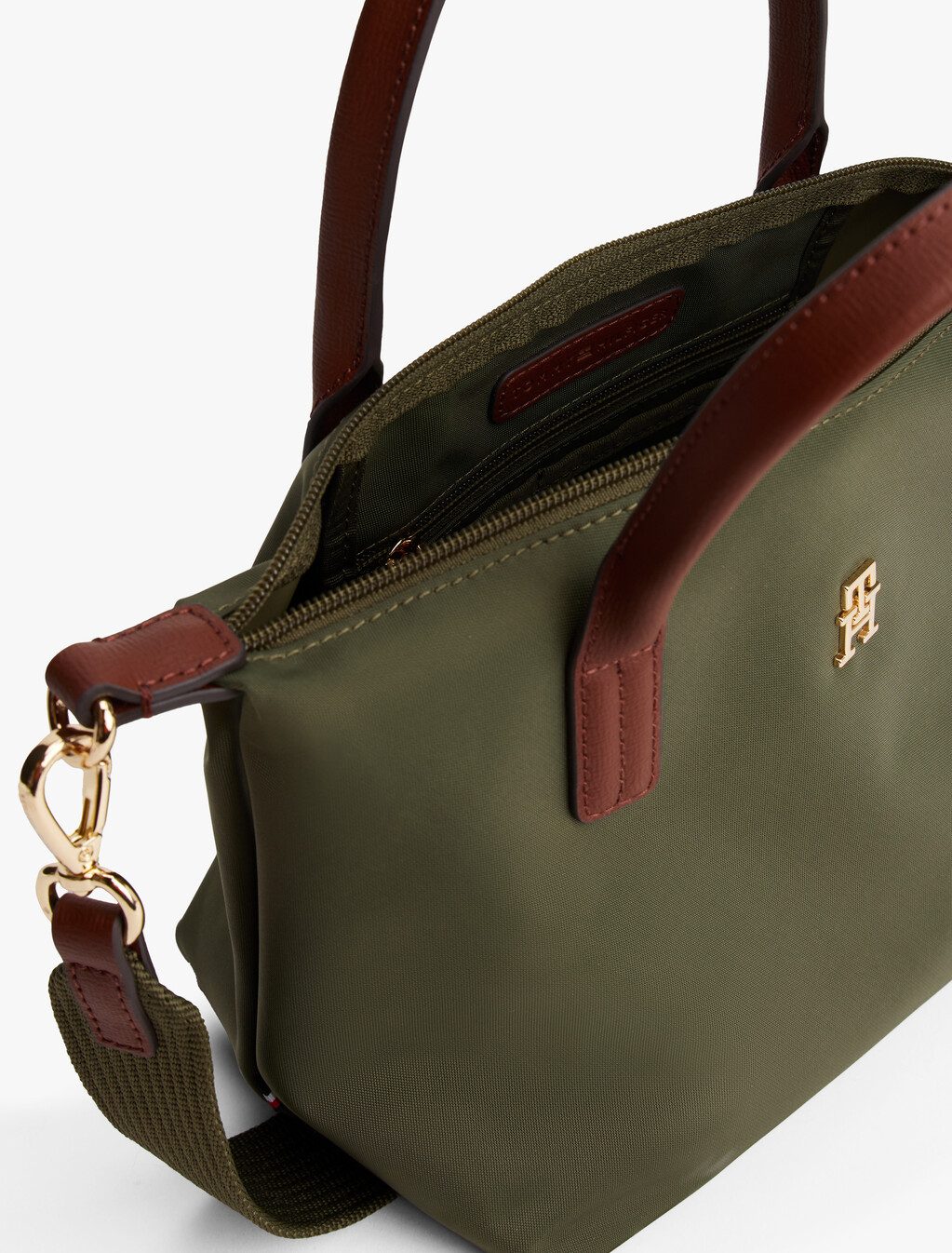 Webbing Crossbody Tote Bag, Huntsman Green, hi-res