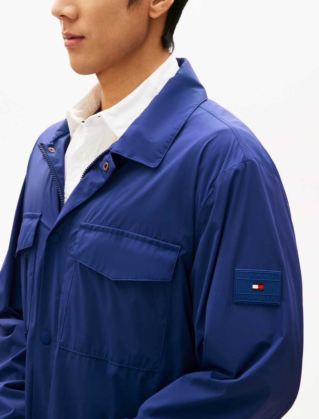 Performance Shirt Jacket, Wedge Blue, hi-res