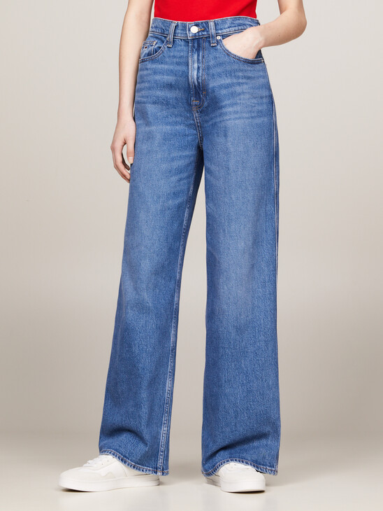 Claire High Rise Wide Leg Faded Jeans