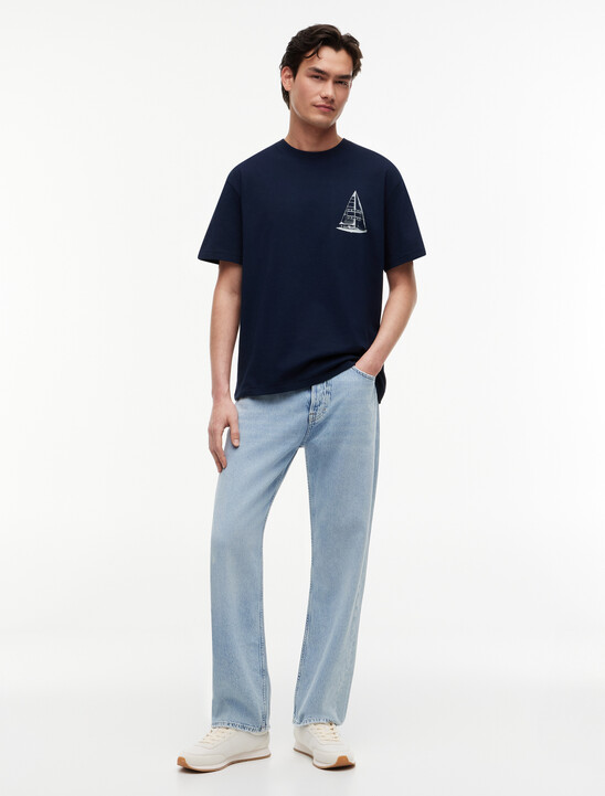 Back Graphic Relaxed Jersey T-Shirt