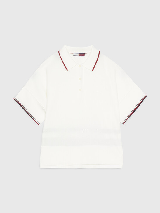 Crest Global Stripe Boxy Relaxed Polo