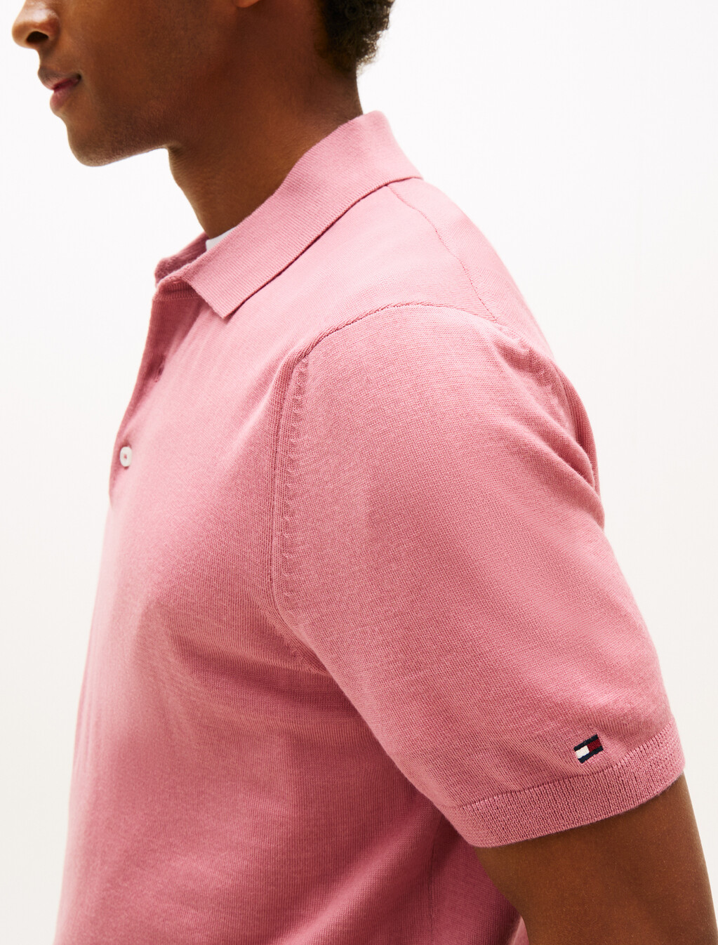 Fine Merino Polo, Tahiti Berry, hi-res