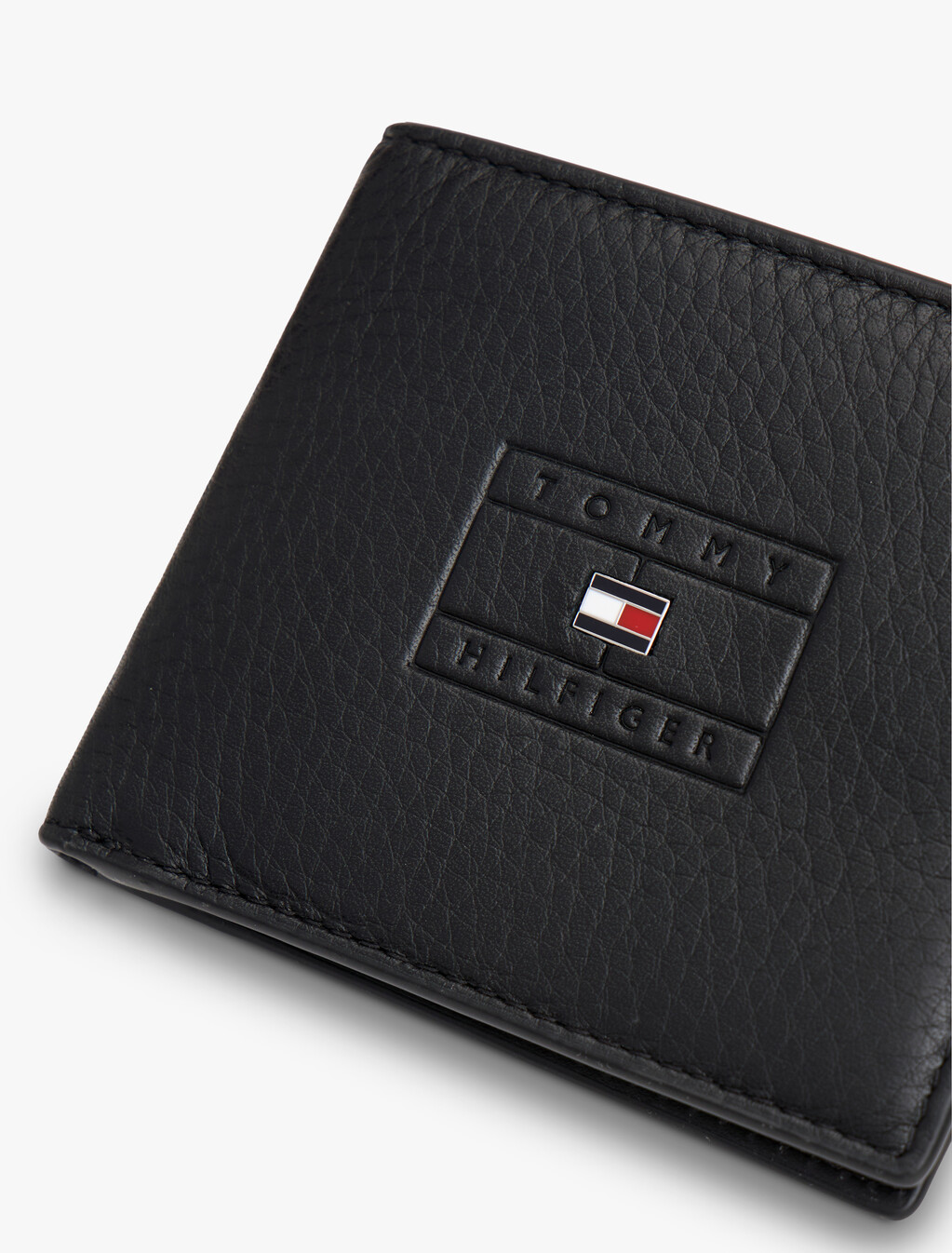 Casual Leather Bifold Credit Card Wallet, Black, hi-res