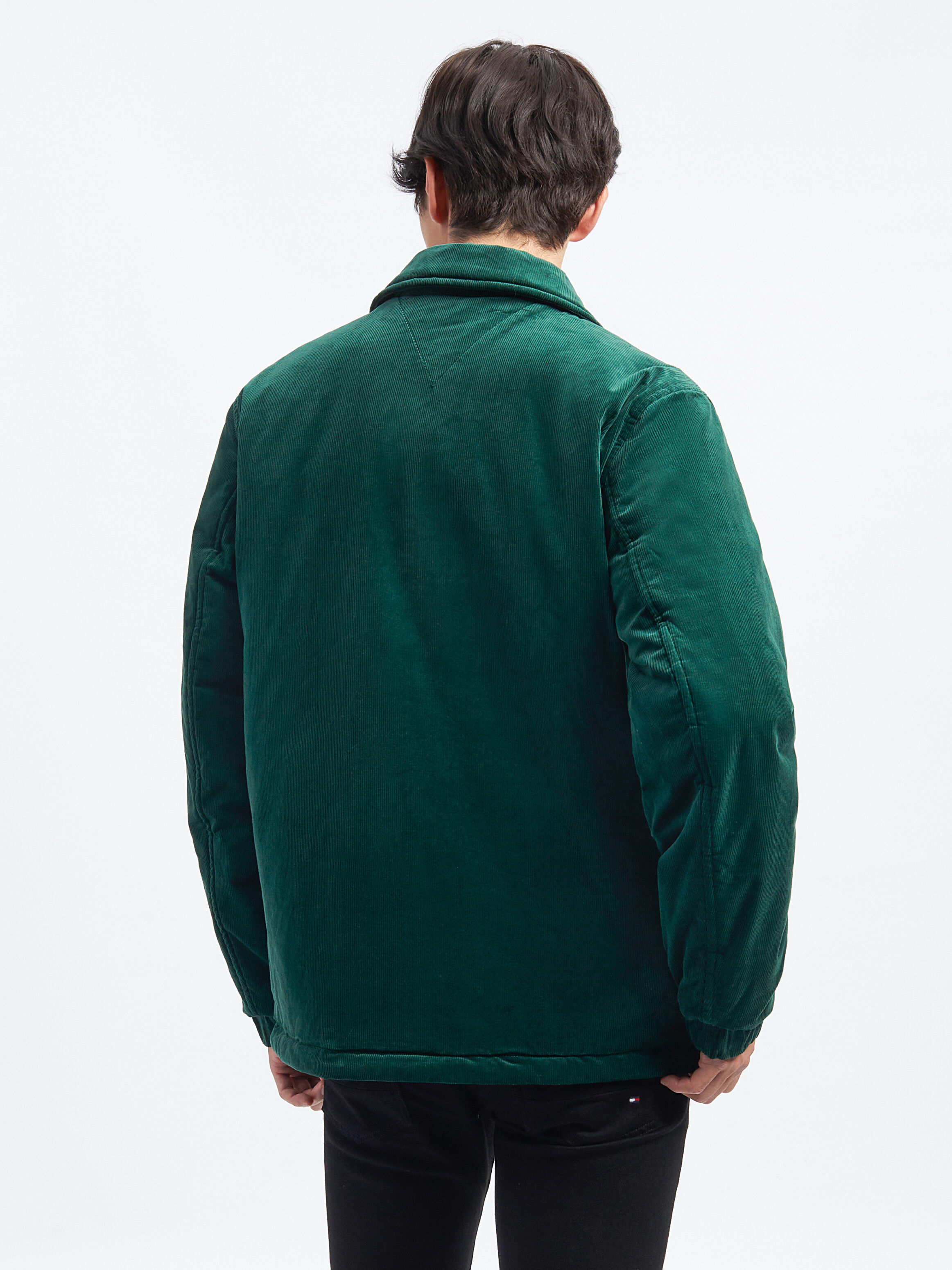 Corduroy Coach Jacket green Tommy Hilfiger Singapore