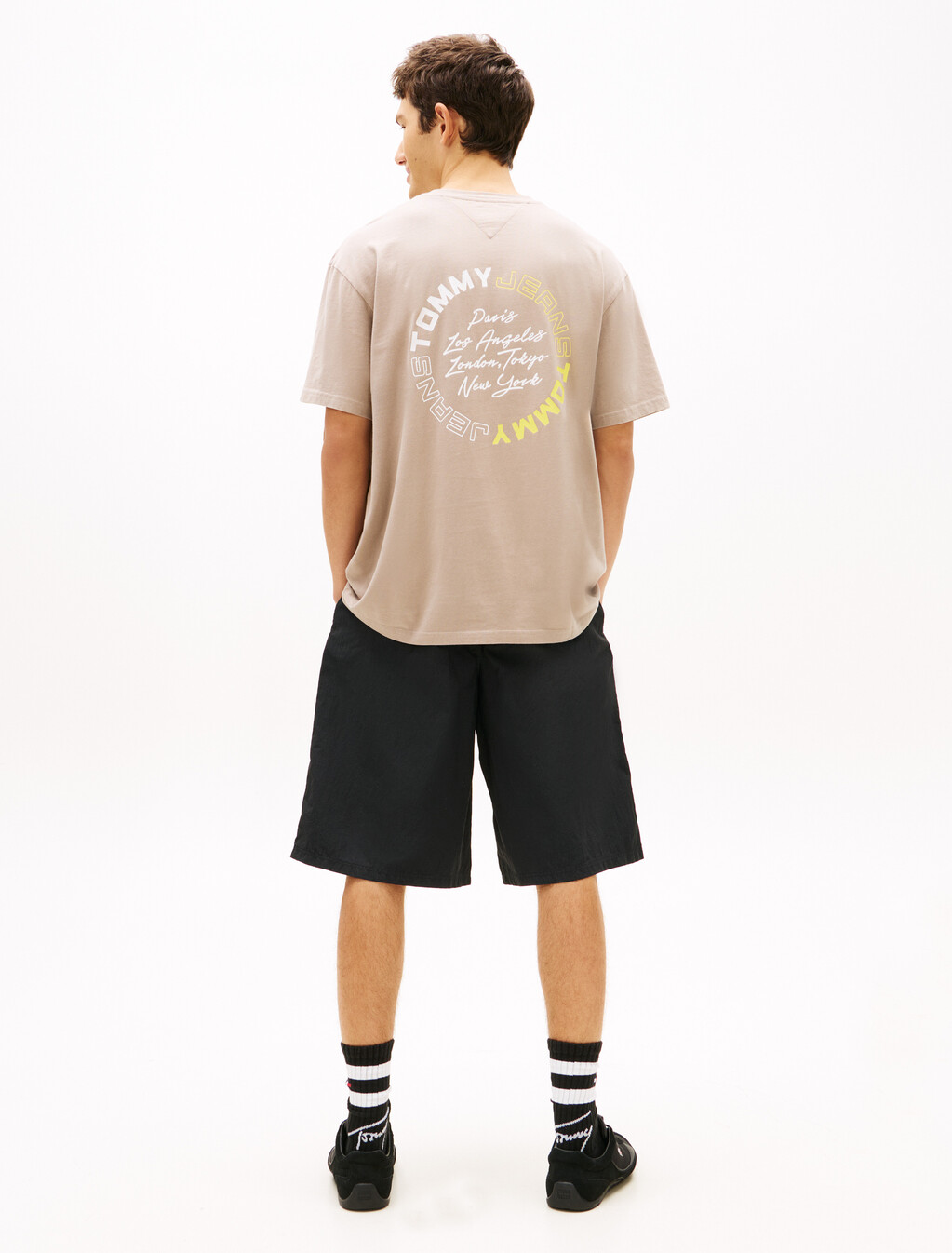 Circular Back Logo Relaxed T-Shirt, Limestone Dust, hi-res