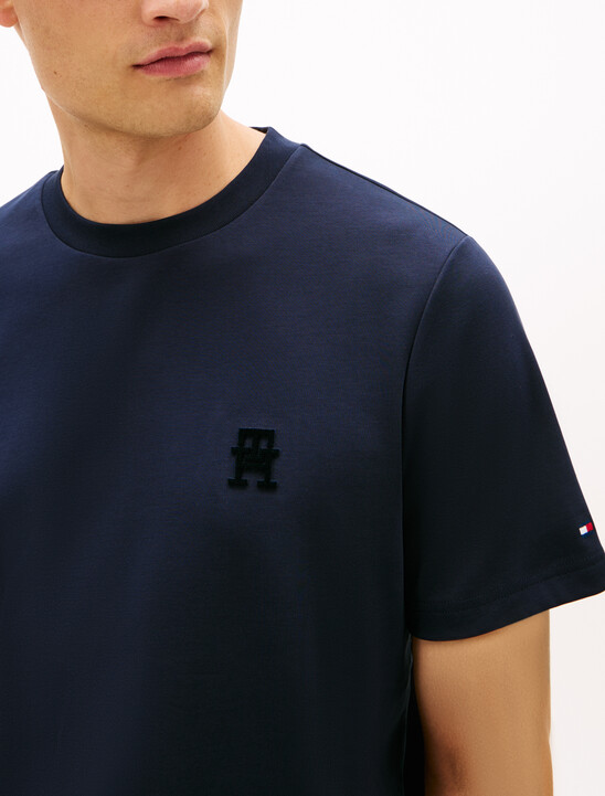 TH Monogram Applique Double Knit T-Shirt