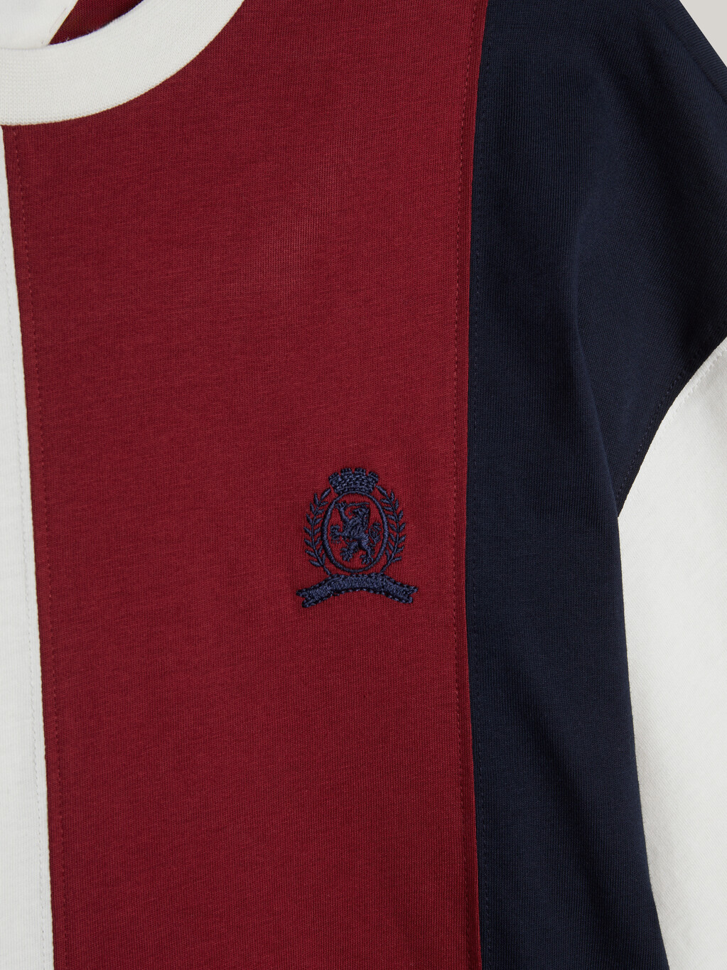 Crest Panelled T-Shirt, Multi, hi-res