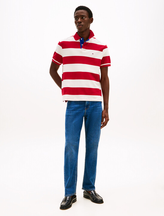 Relaxed Fit Colour-Blocked Polo Shirt