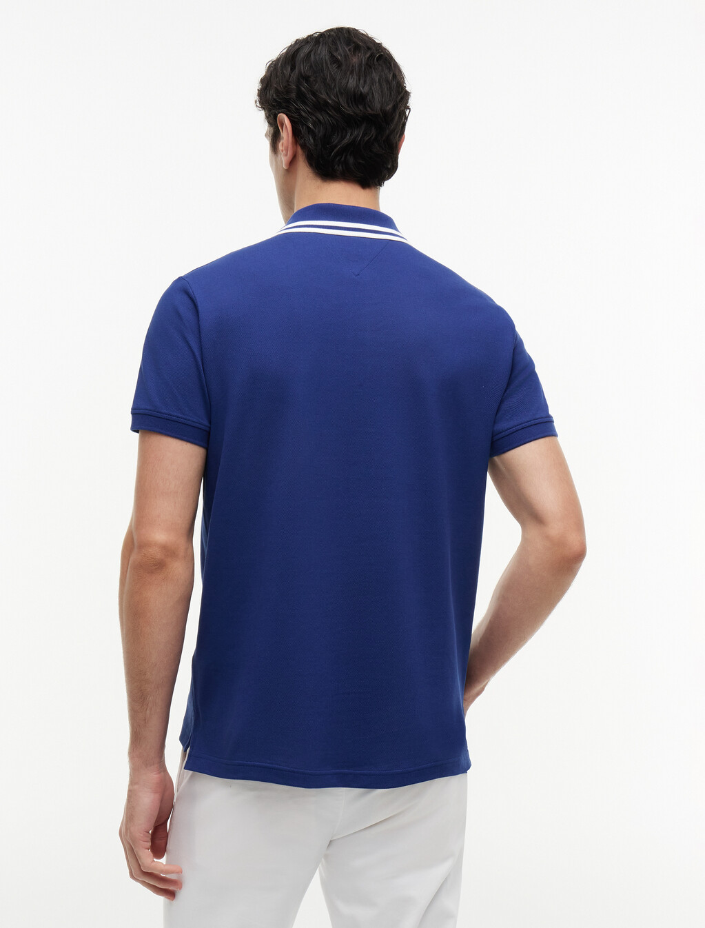Regular Fit Pique Polo Shirt, Blue Ink, hi-res